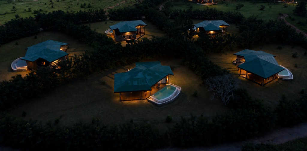 Cabins at Night